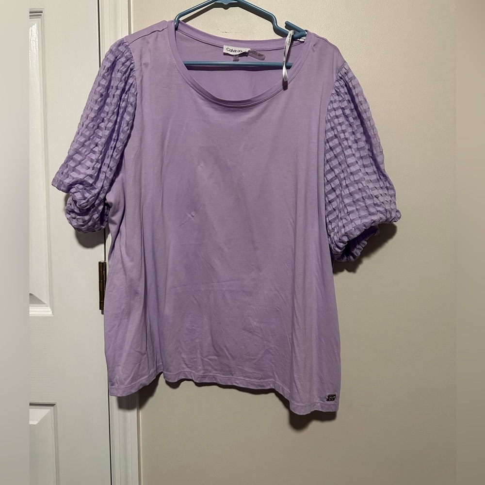 Lilac Calvin Klein women’s top in 2X
